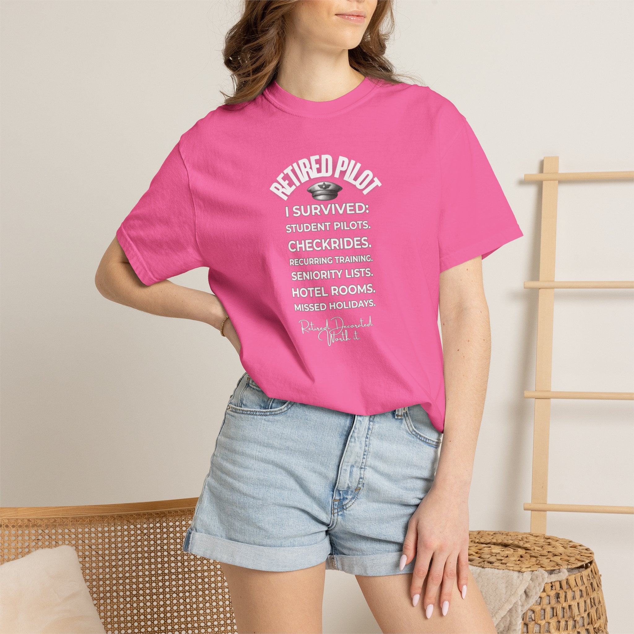 Retired Pilot shirt - I Survived!
