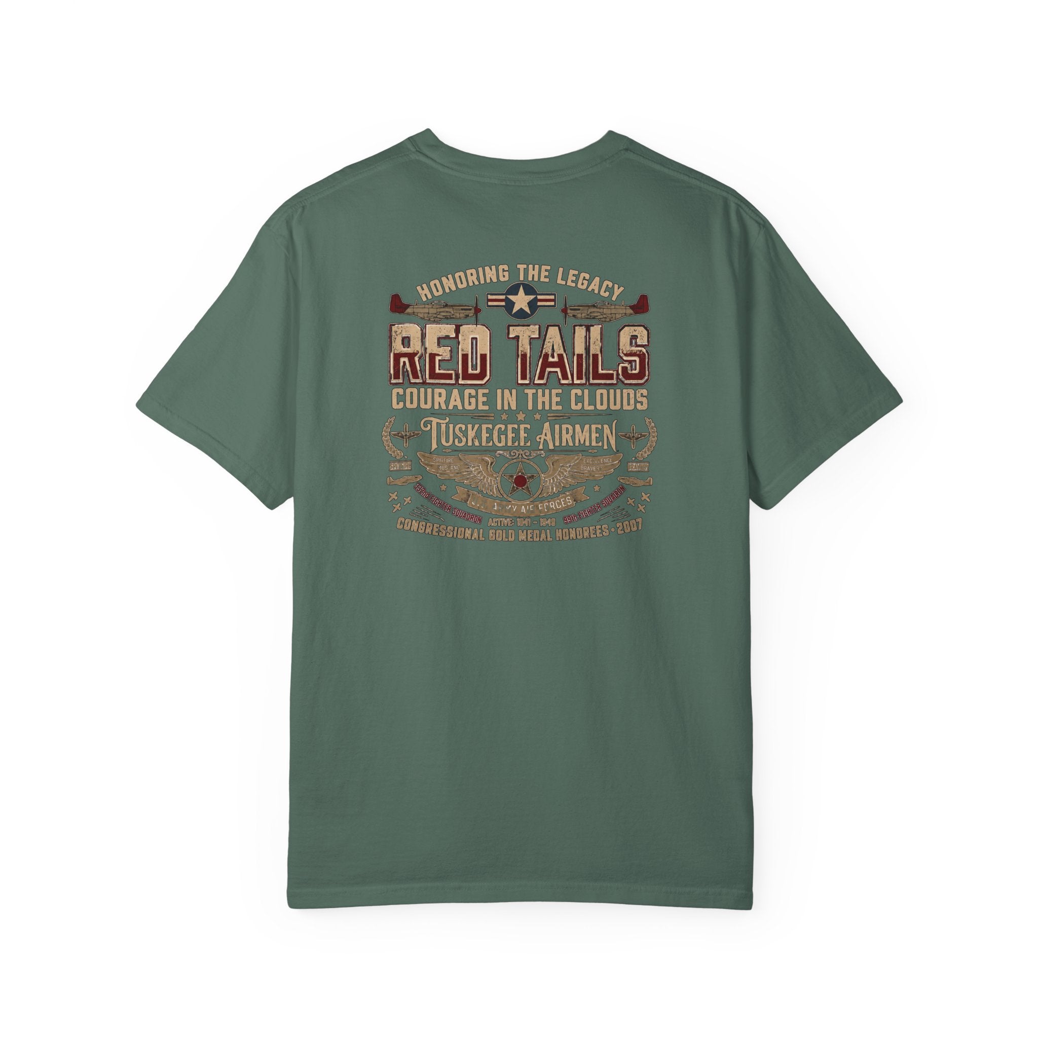 Tuskegee Airmen Tribute T-shirt — Red Tails WWII History Tee