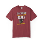 Discipline Means Goals T-Shirt — "Discipline: The Trip Between Goals & Accomplishment" Motivational Tee