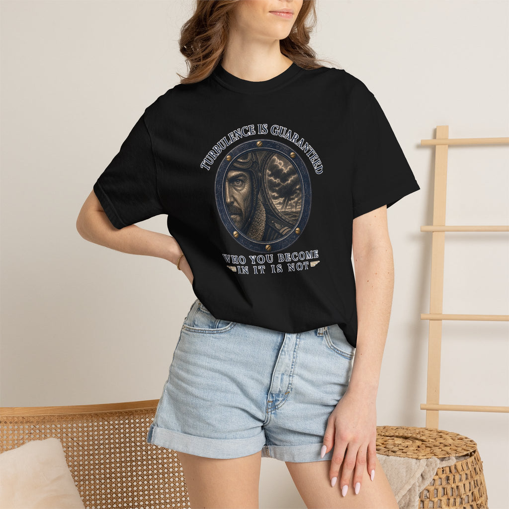 Turbulence Is Guaranteed T-Shirt — Inspirational Aviation Tee