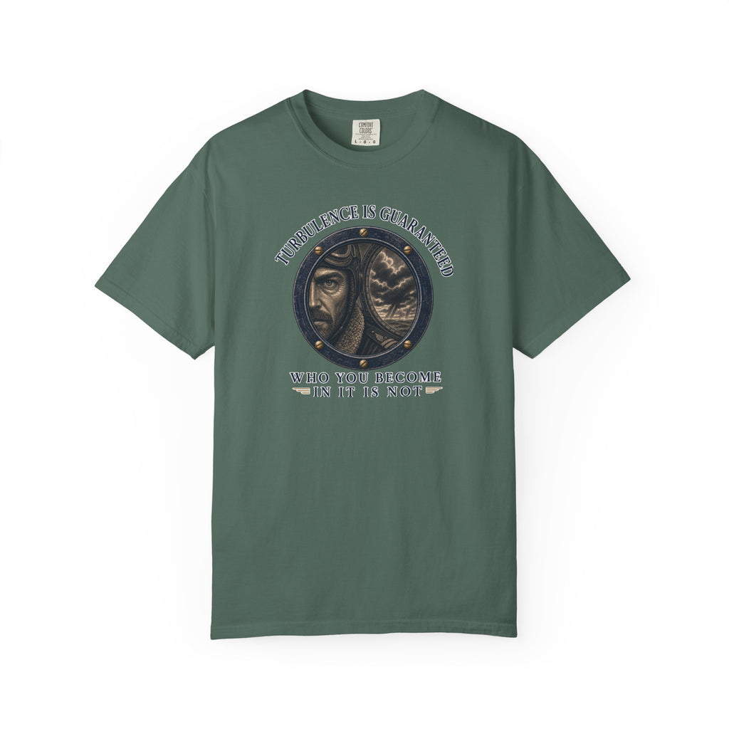 Turbulence Is Guaranteed T-Shirt — Inspirational Aviation Tee