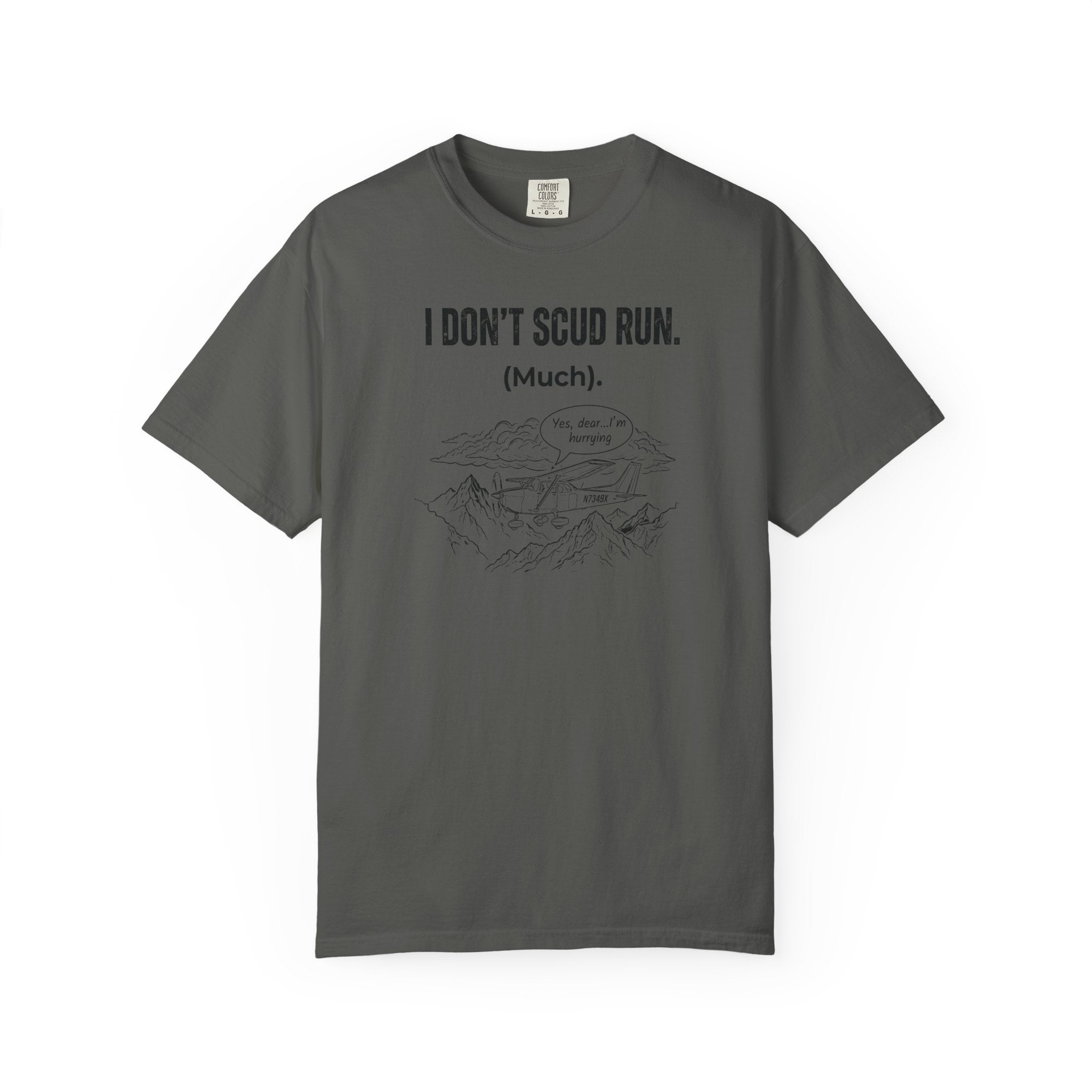 Sarcastic Pilot T‑Shirt — 'Scud Running' Aviation Tee for Pilots & Flight Fans