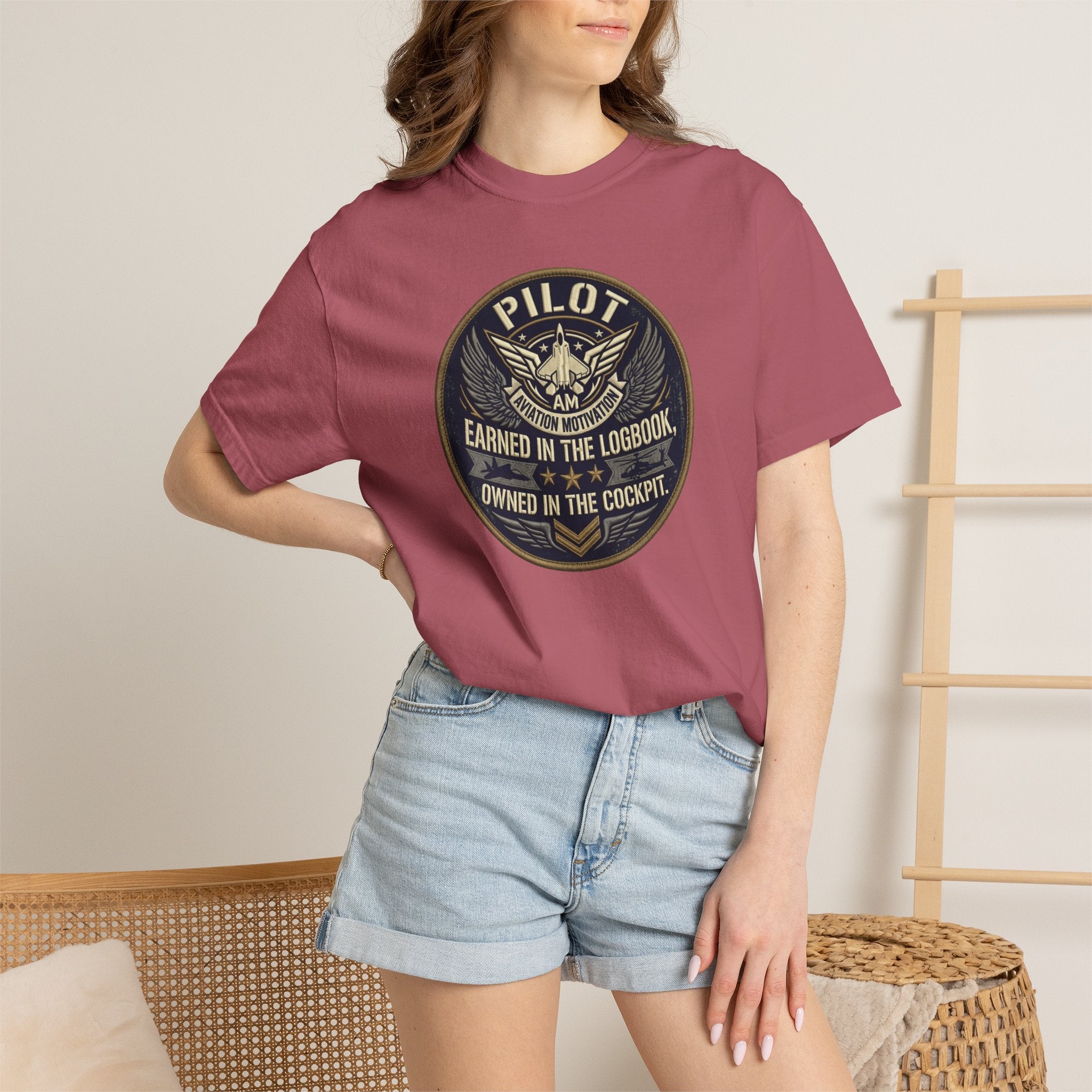 Military Pilot Tee — "Earned in the Logbook. Owned in the Cockpit."