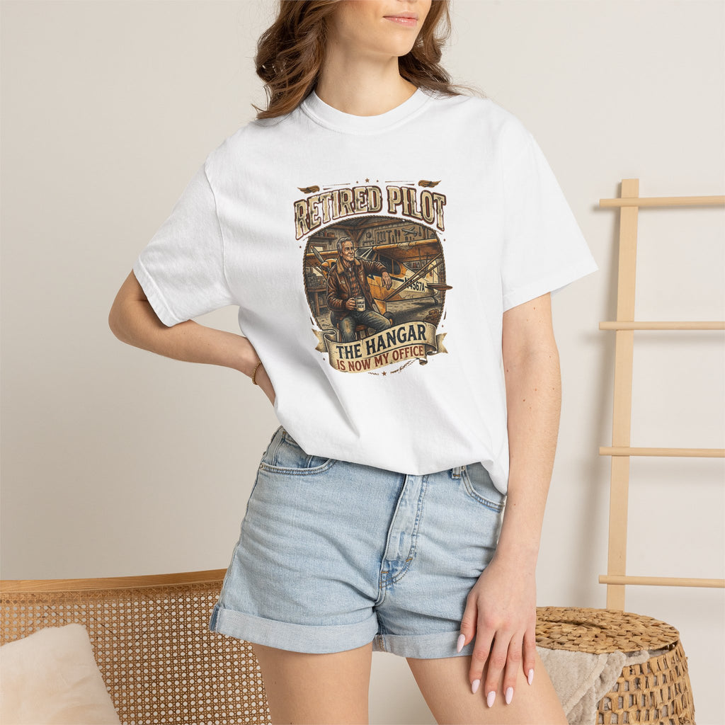 Retired Pilot Aviator T-Shirt — Vintage Flight Tribute