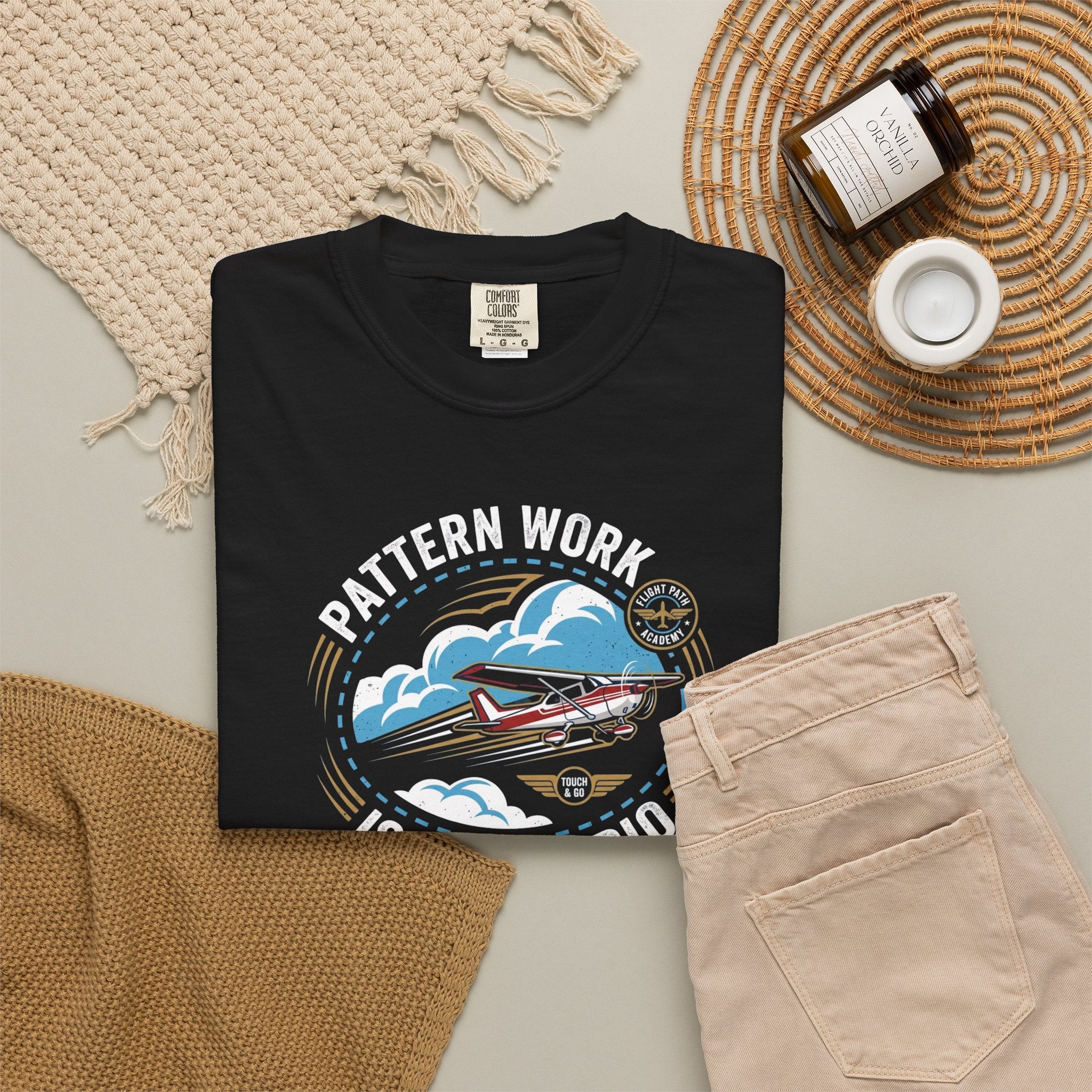 Pattern Work Is My Cardio Student Pilot T-shirt