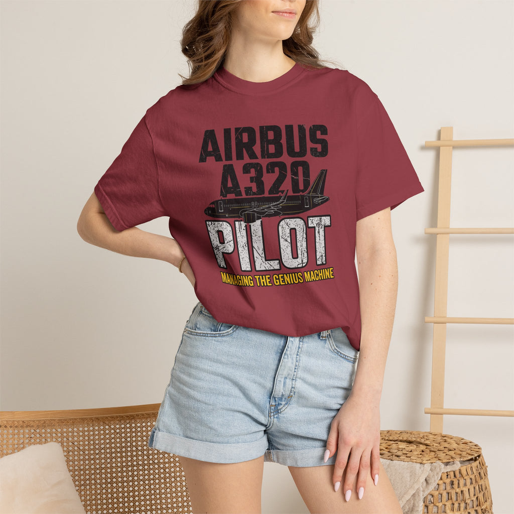 Airbus A320 T-Shirt — 'Managing the Genius Machine' Tee