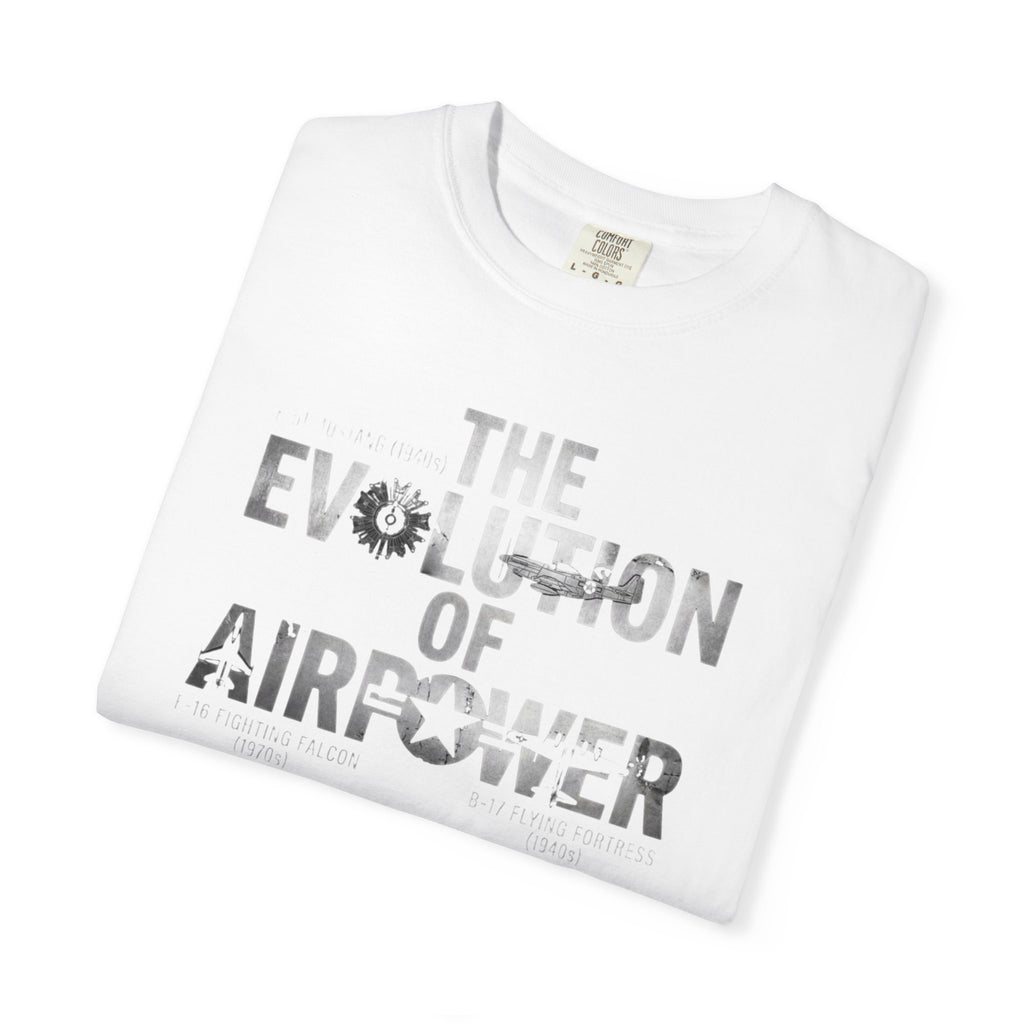 Evolution of Air Power Tee — Bold US Military Tribute T-Shirt