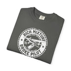 Broke Pilot T-Shirt — Funny Pilot Tee, 'Rich Mixture, Broke Pilot' Aviation Gift