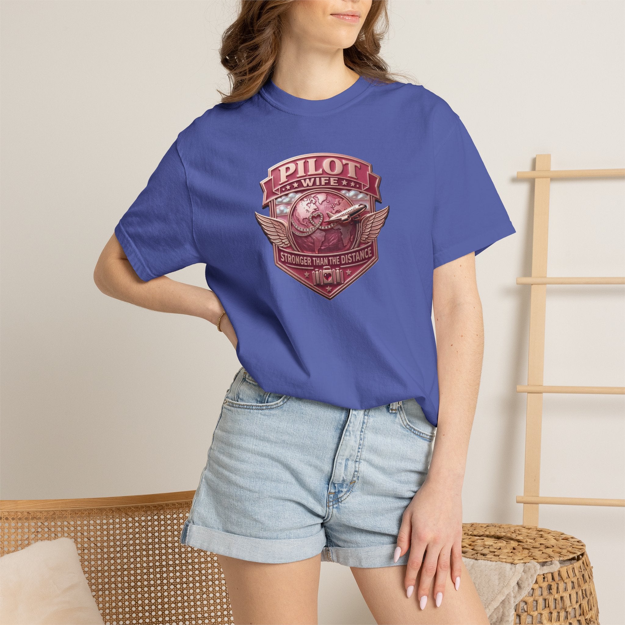 Pilot Wife Tribute T-Shirt — Stronger Than The Distance