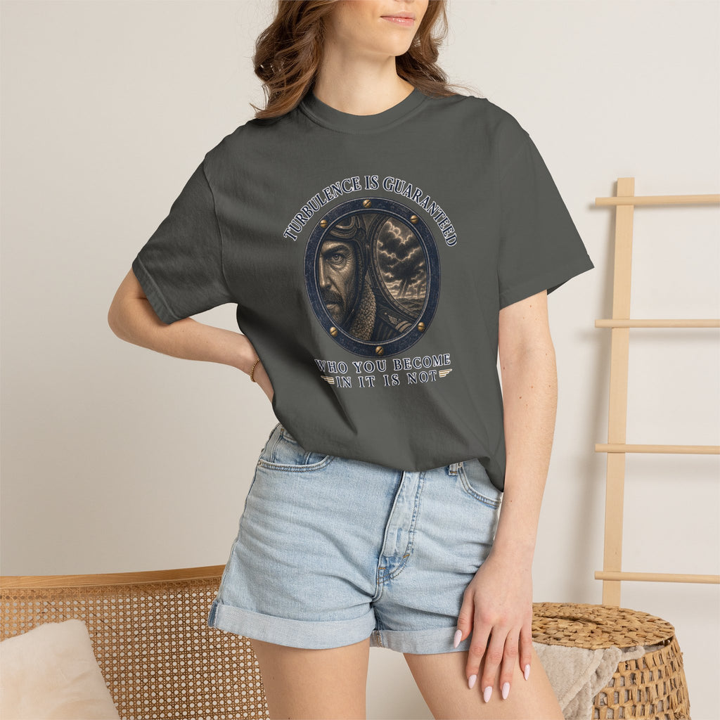 Turbulence Is Guaranteed T-Shirt — Inspirational Aviation Tee