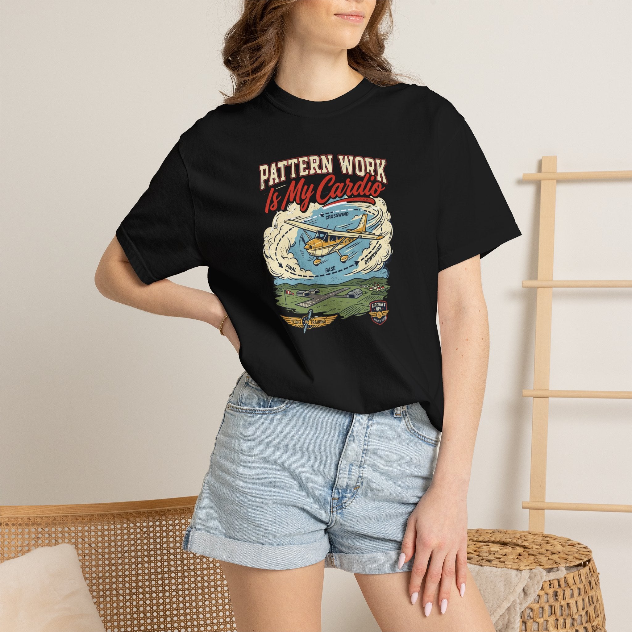 Pattern Work Is My Cardio Aviation Tee
