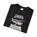 Pilot Bird Strike Comic T-Shirt — Funny Aviation Joke Tee