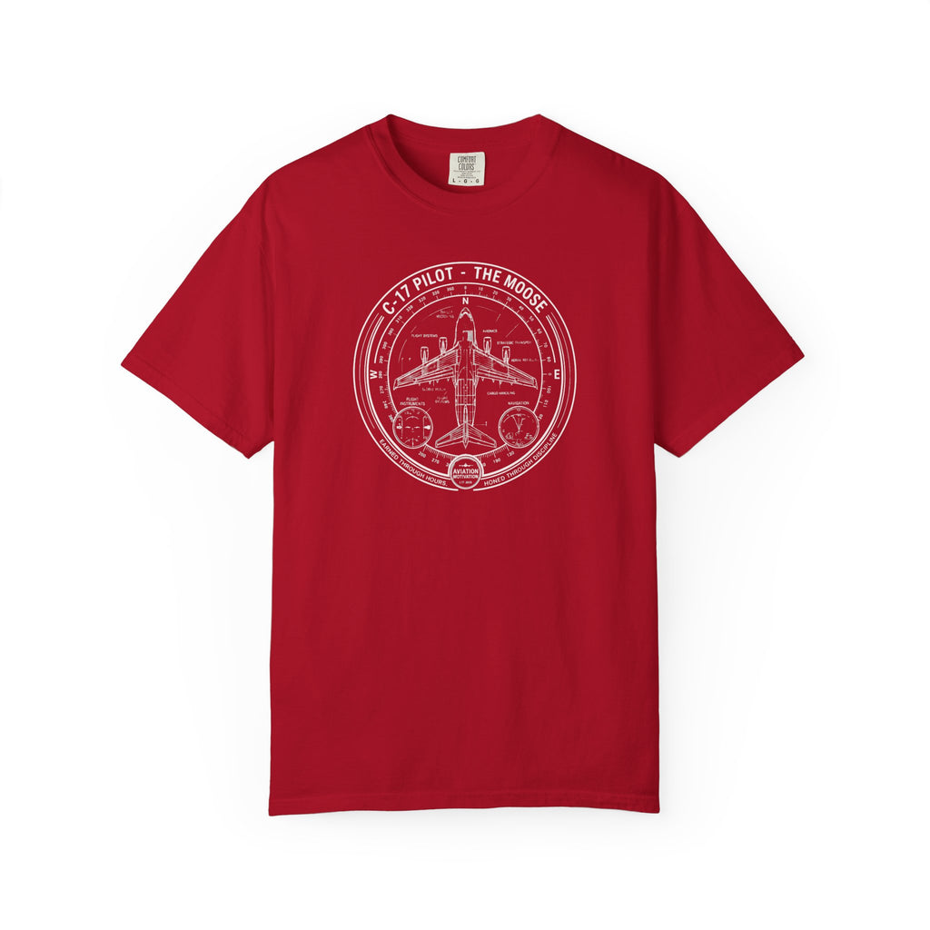 C-17 Pilot Vintage Aviation Tee - The Moose Aircraft T-Shirt