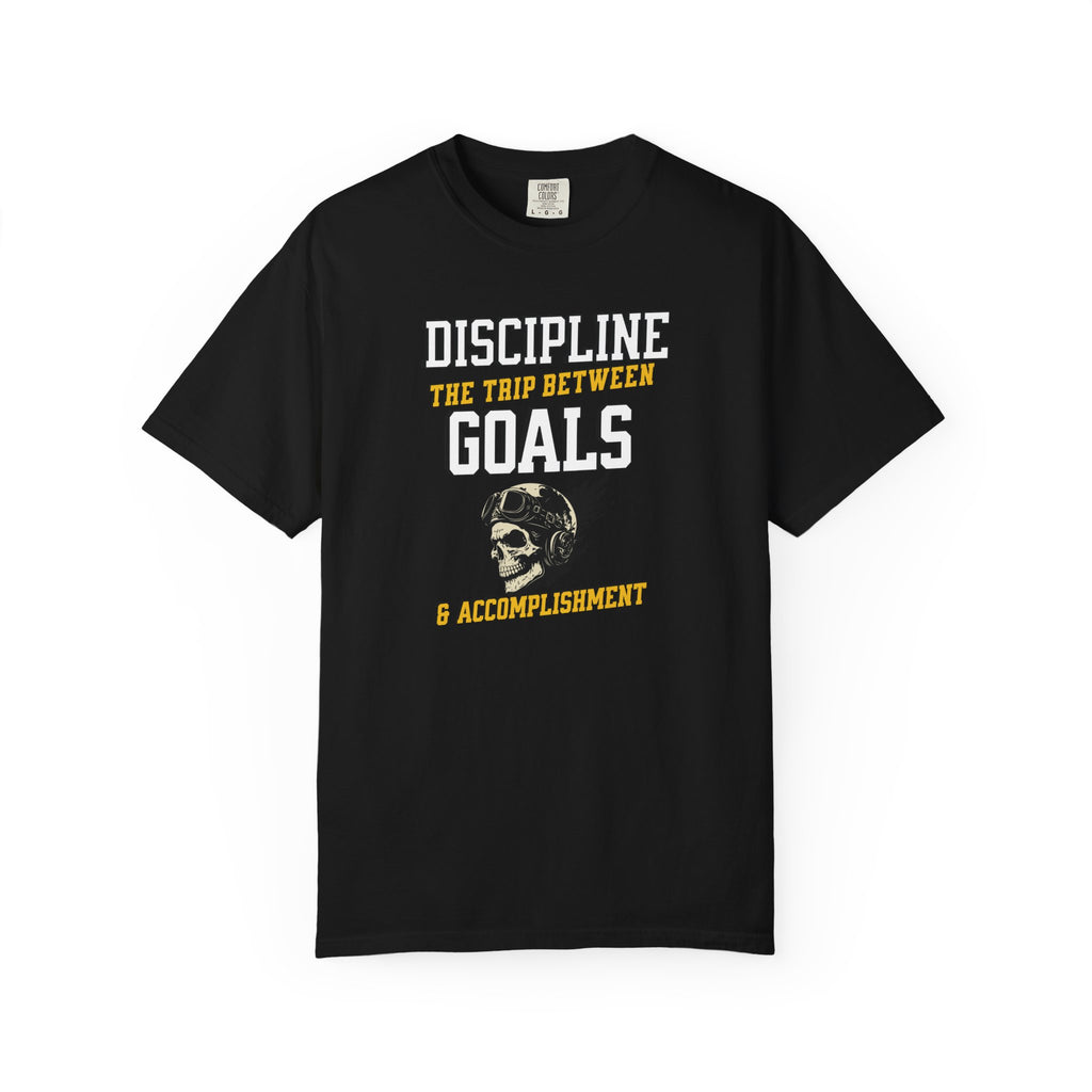 Discipline Means Goals motivational aviation t-shirt by Aviation Motivation