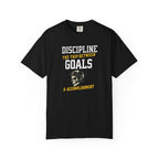Discipline Means Goals motivational aviation t-shirt by Aviation Motivation