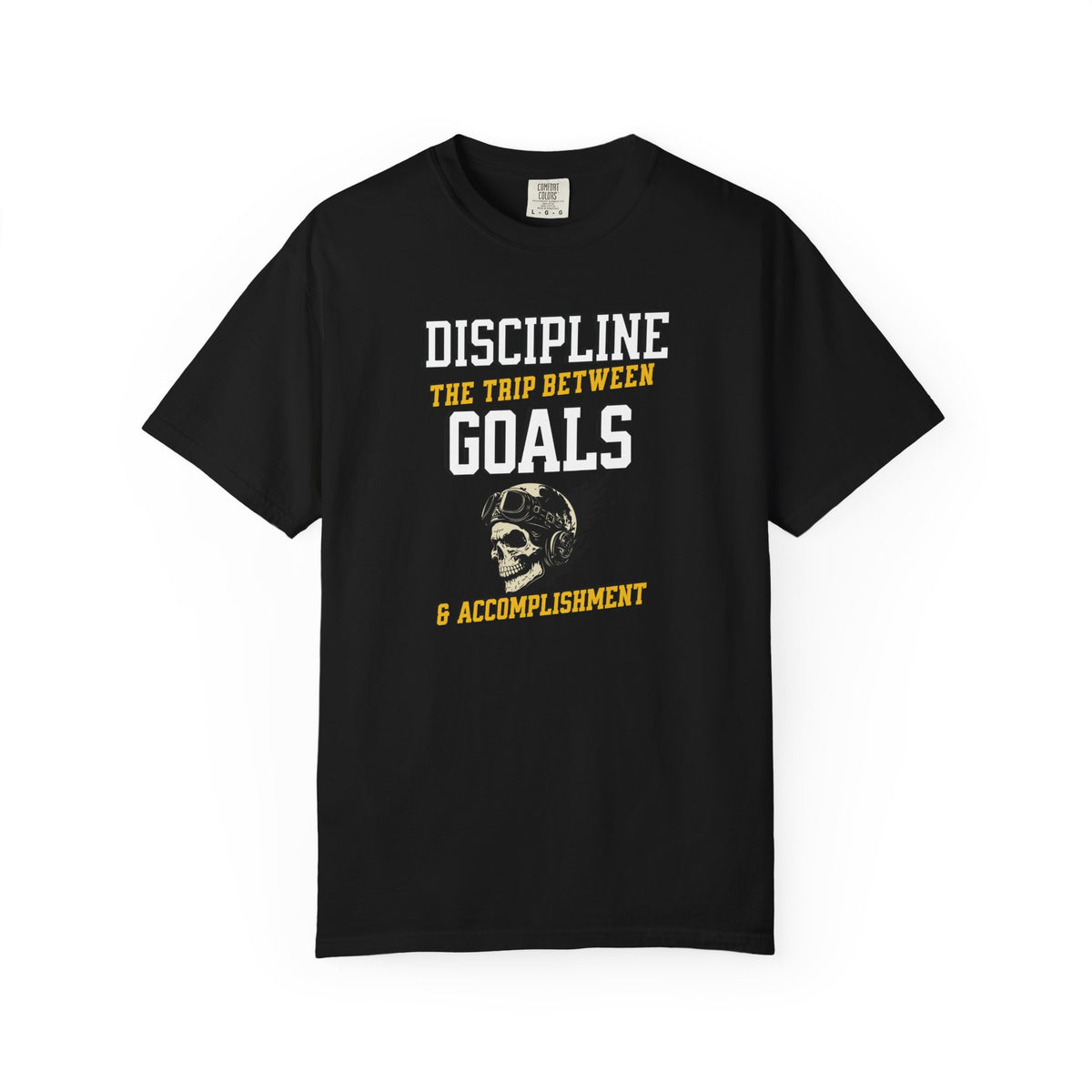 Discipline Means Goals motivational aviation t-shirt by Aviation Motivation