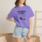 Flight Instructor Tee — "I Said Throttle, Not Rudder!"