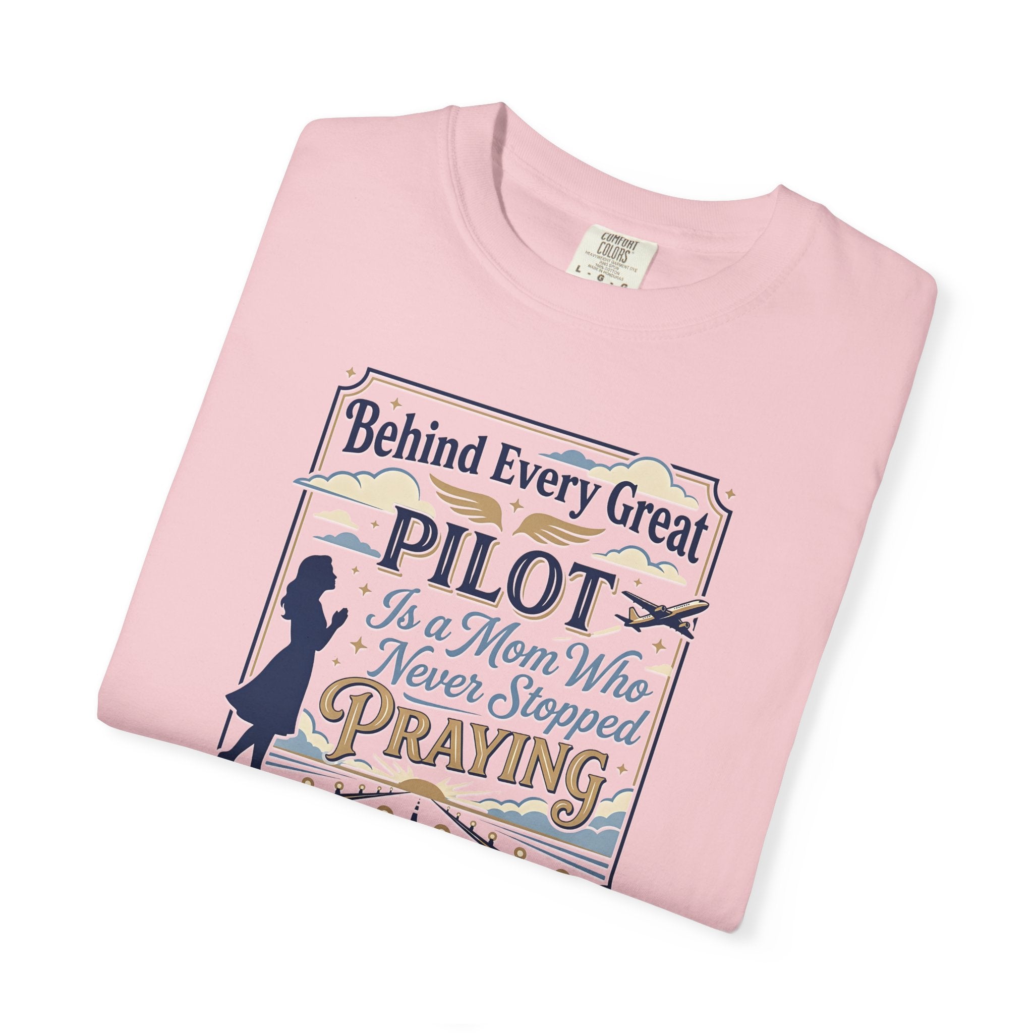 Pilot Mom Prayer T-Shirt — Emotional Aviation Tee for Prayerful Pilot Mothers