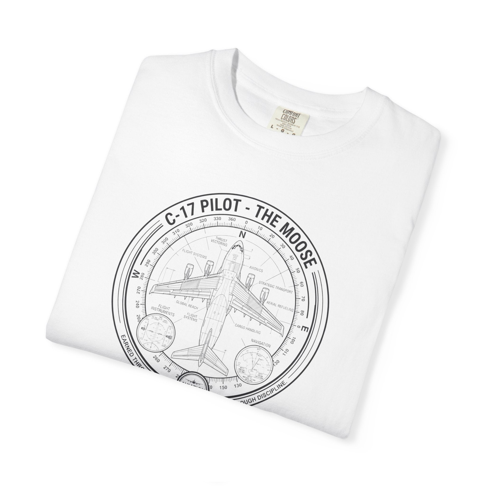 C-17 Pilot Vintage Aviation Tee - The Moose Aircraft T-Shirt