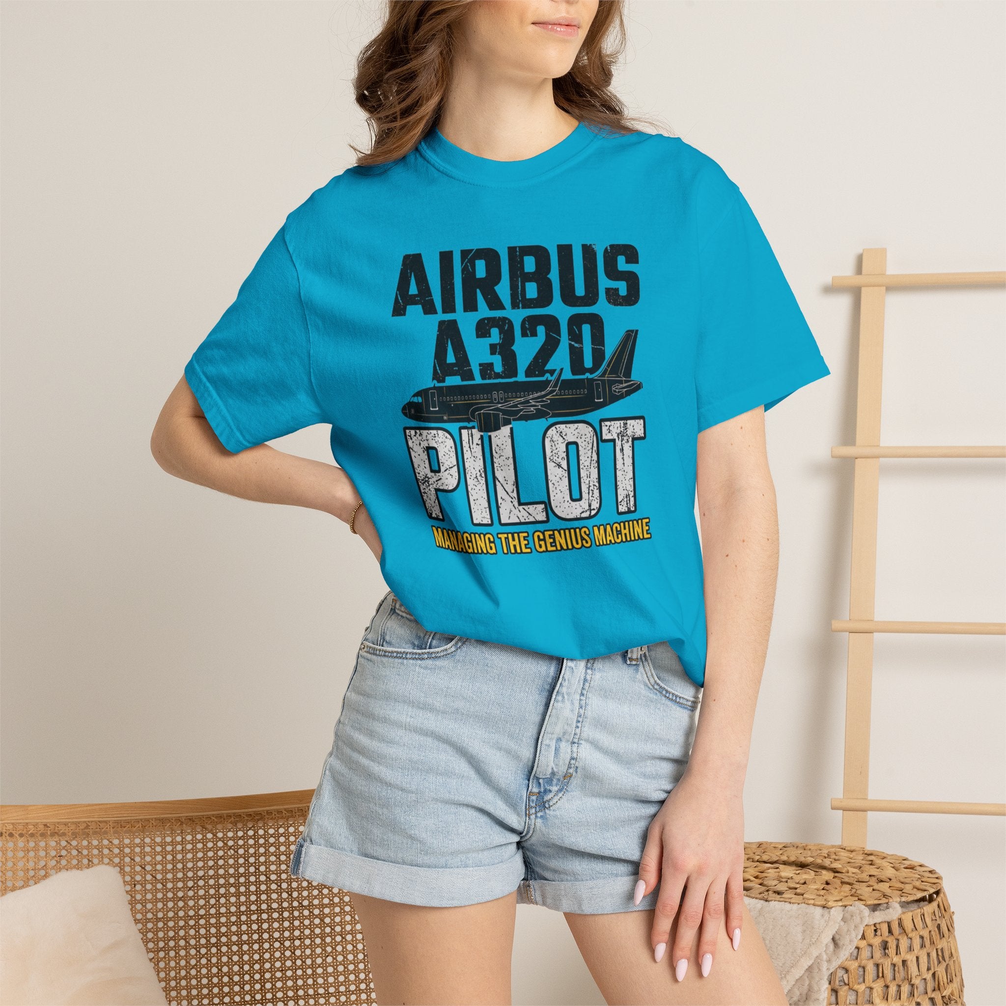 Airbus A320 T-Shirt — 'Managing the Genius Machine' Tee