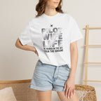 Pilot Wife Life T-Shirt — "He Works in the Sky, I Run the Ground"