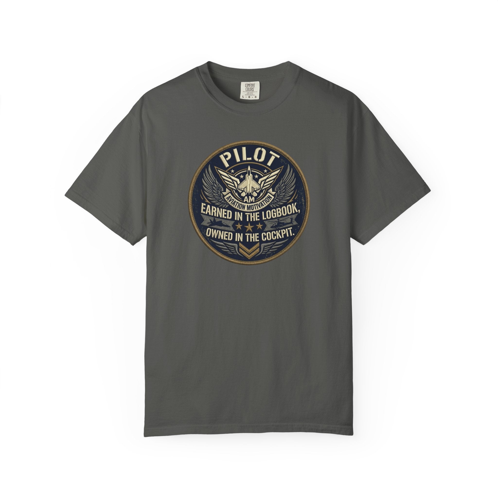 Military Pilot Tee — "Earned in the Logbook. Owned in the Cockpit."