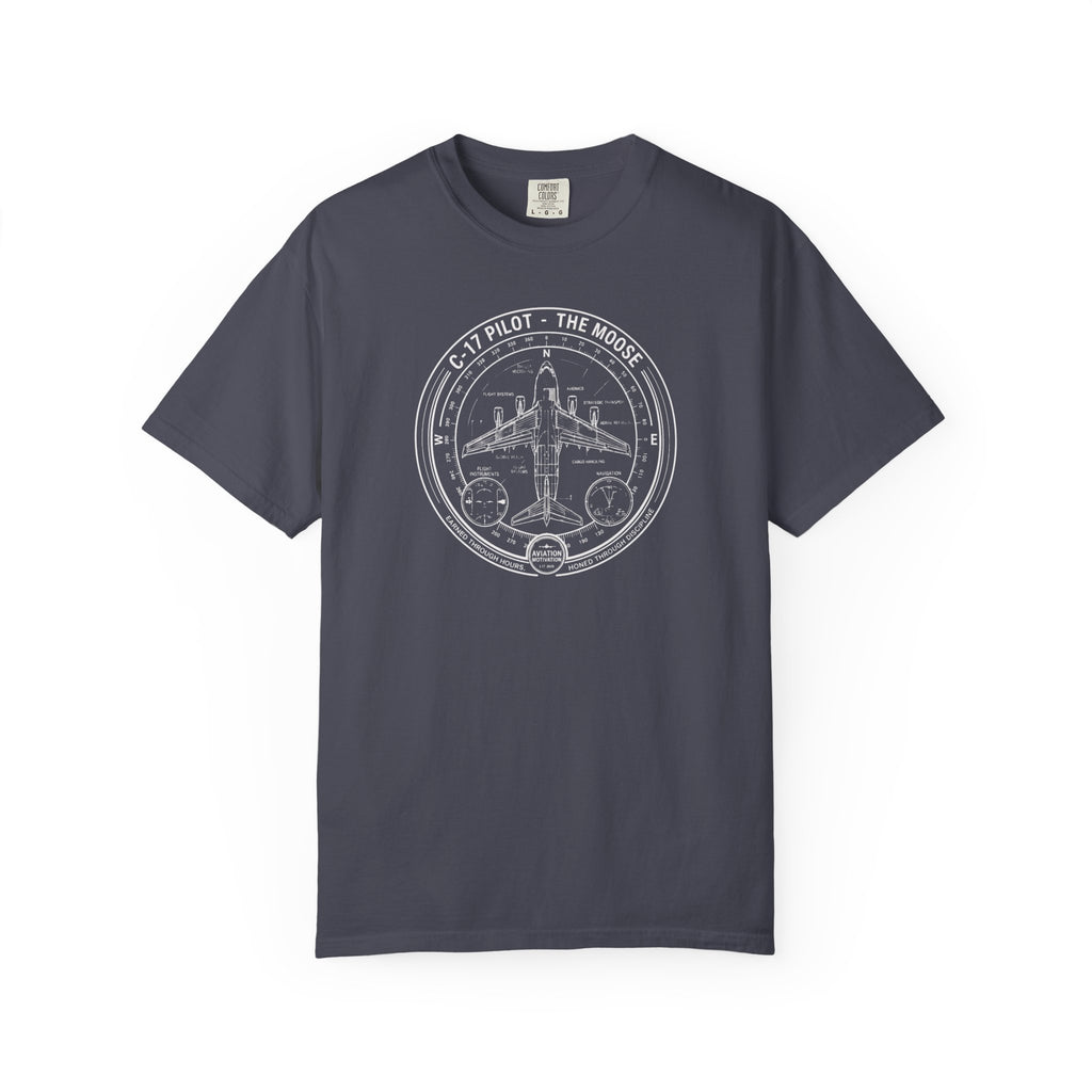C-17 Pilot Vintage Aviation Tee - The Moose Aircraft T-Shirt