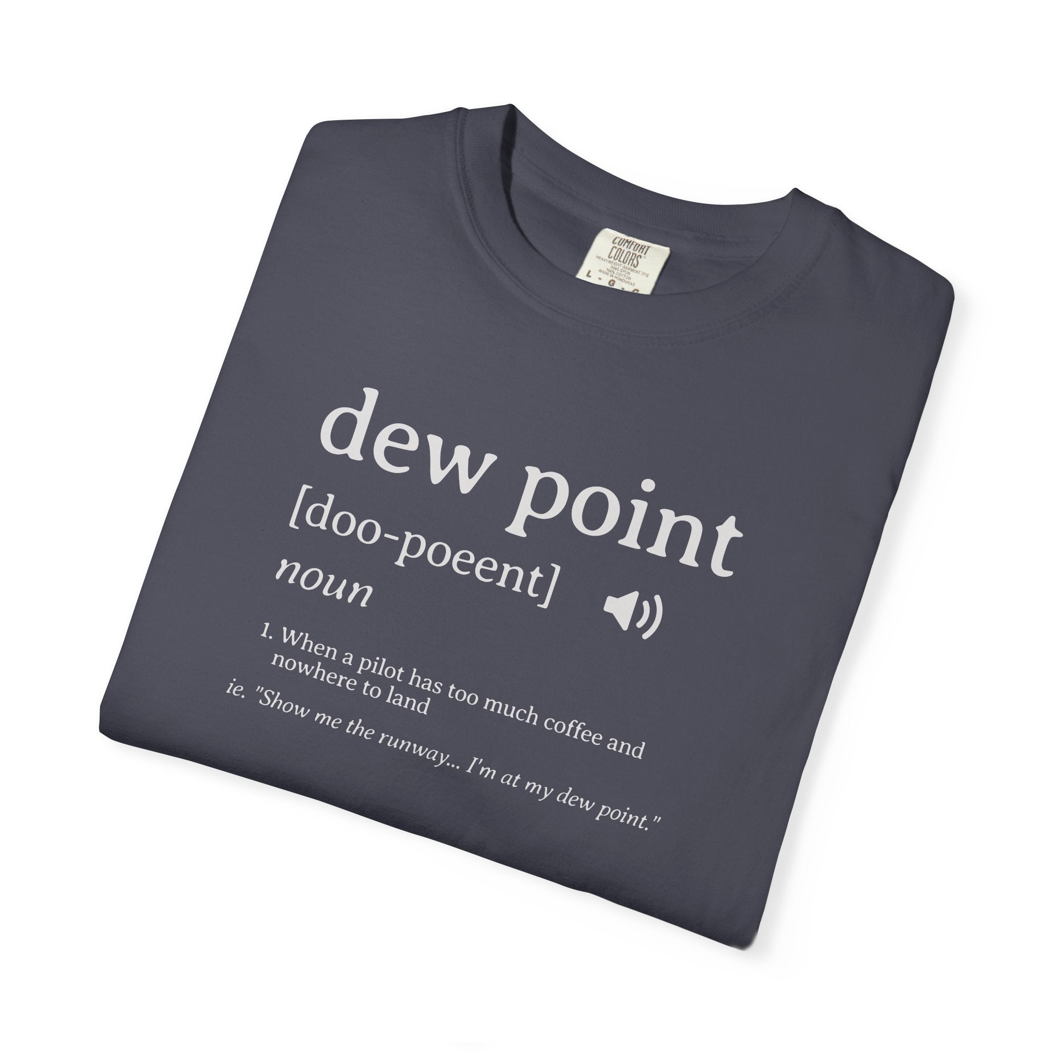 Dew Point Pilot T-Shirt — Funny Aviation Dictionary Shirt