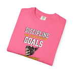 Discipline Means Goals T-Shirt — "Discipline: The Trip Between Goals & Accomplishment" Motivational Tee