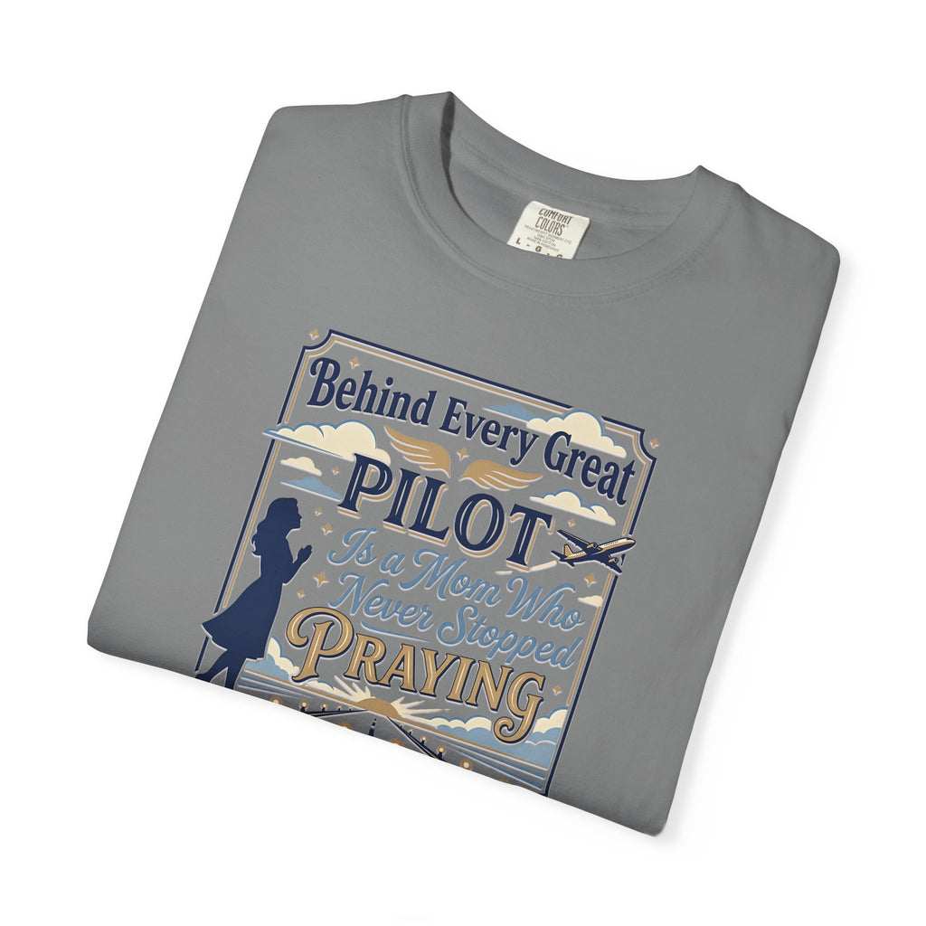 Pilot Mom Prayer T-Shirt — Emotional Aviation Tee for Prayerful Pilot Mothers