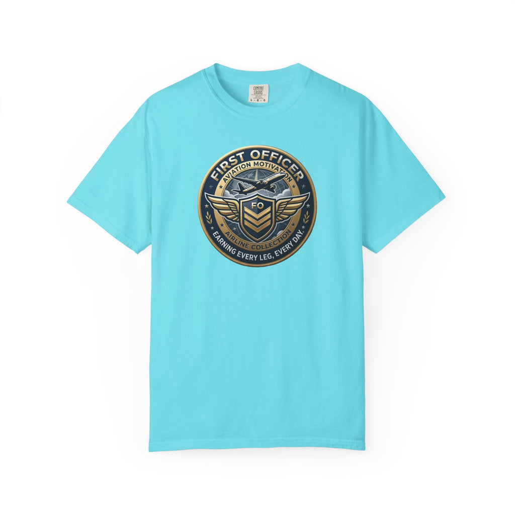First Officer Pilot T-Shirt — Bold Airline Crew Tee