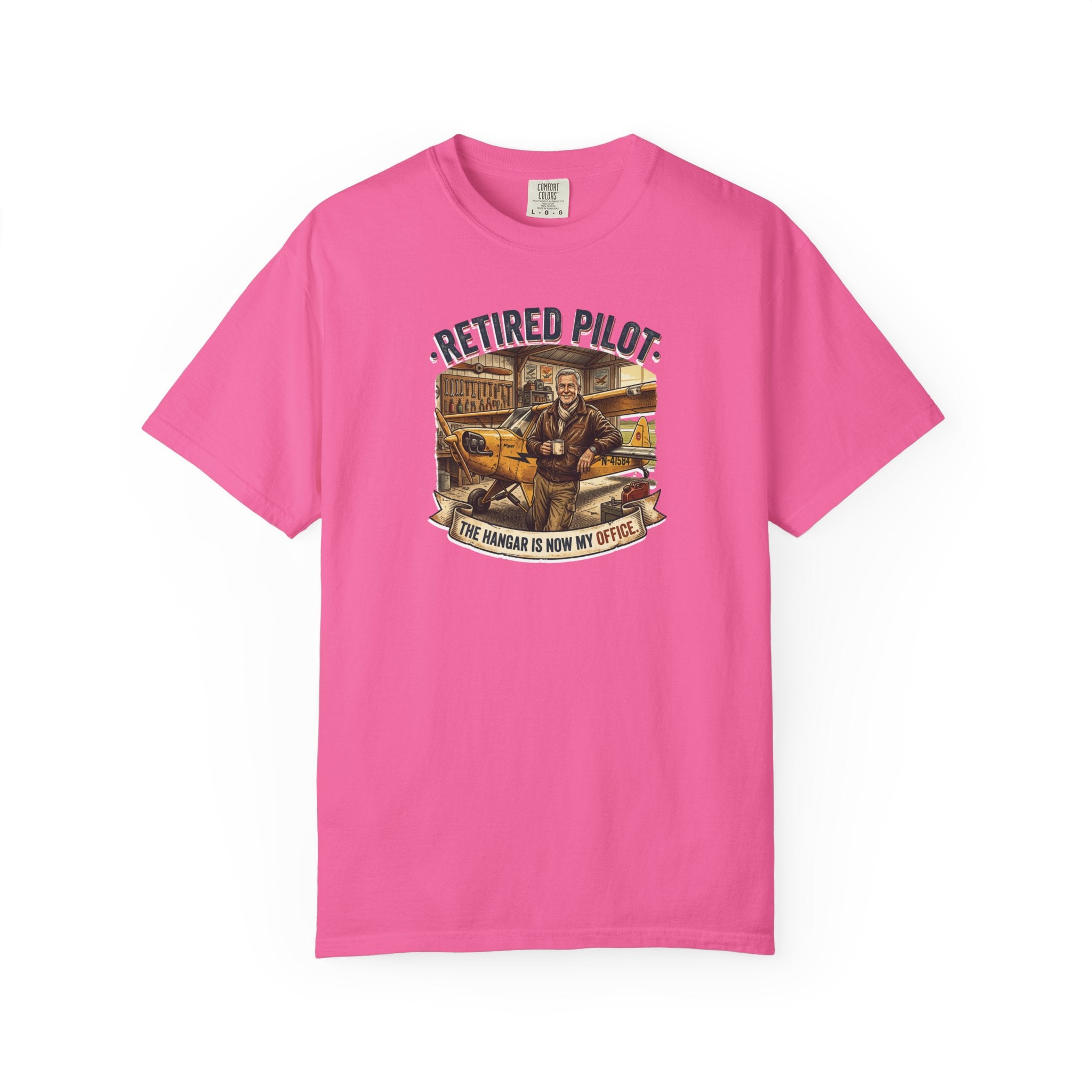 Retired Pilot shirt - The Hangar is Now My Office