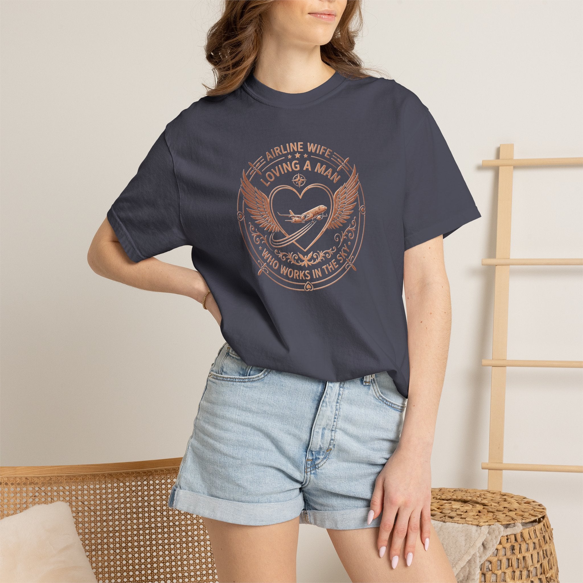 Pilot Wives T-Shirt — "Loving a Man Who Works in the Sky"