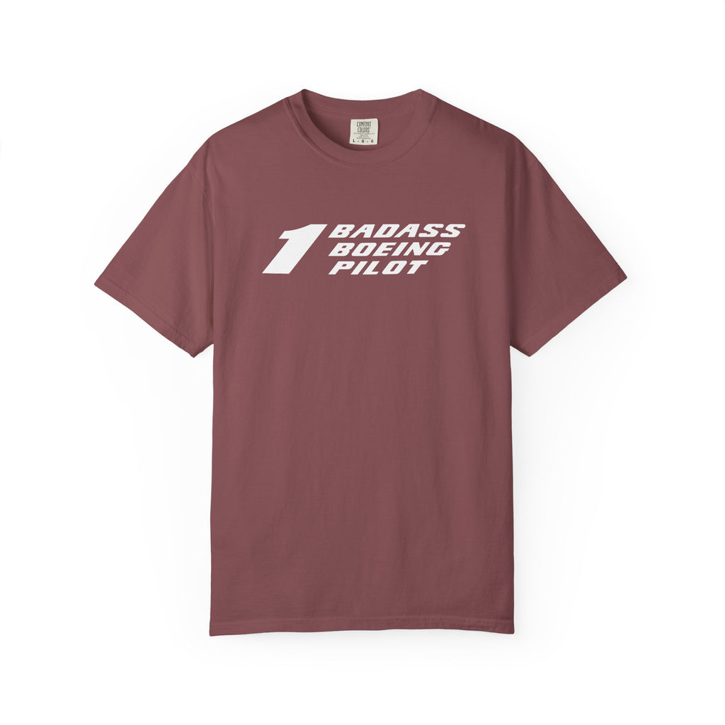 1 Badass Boeing Pilot T-Shirt — Bold Typography Tee for Aviators
