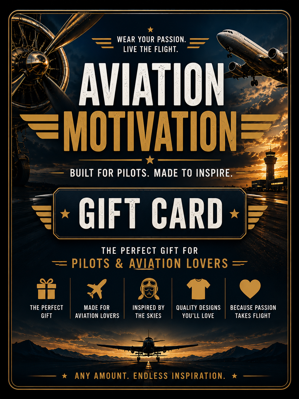Aviation Motivation Gift Card
