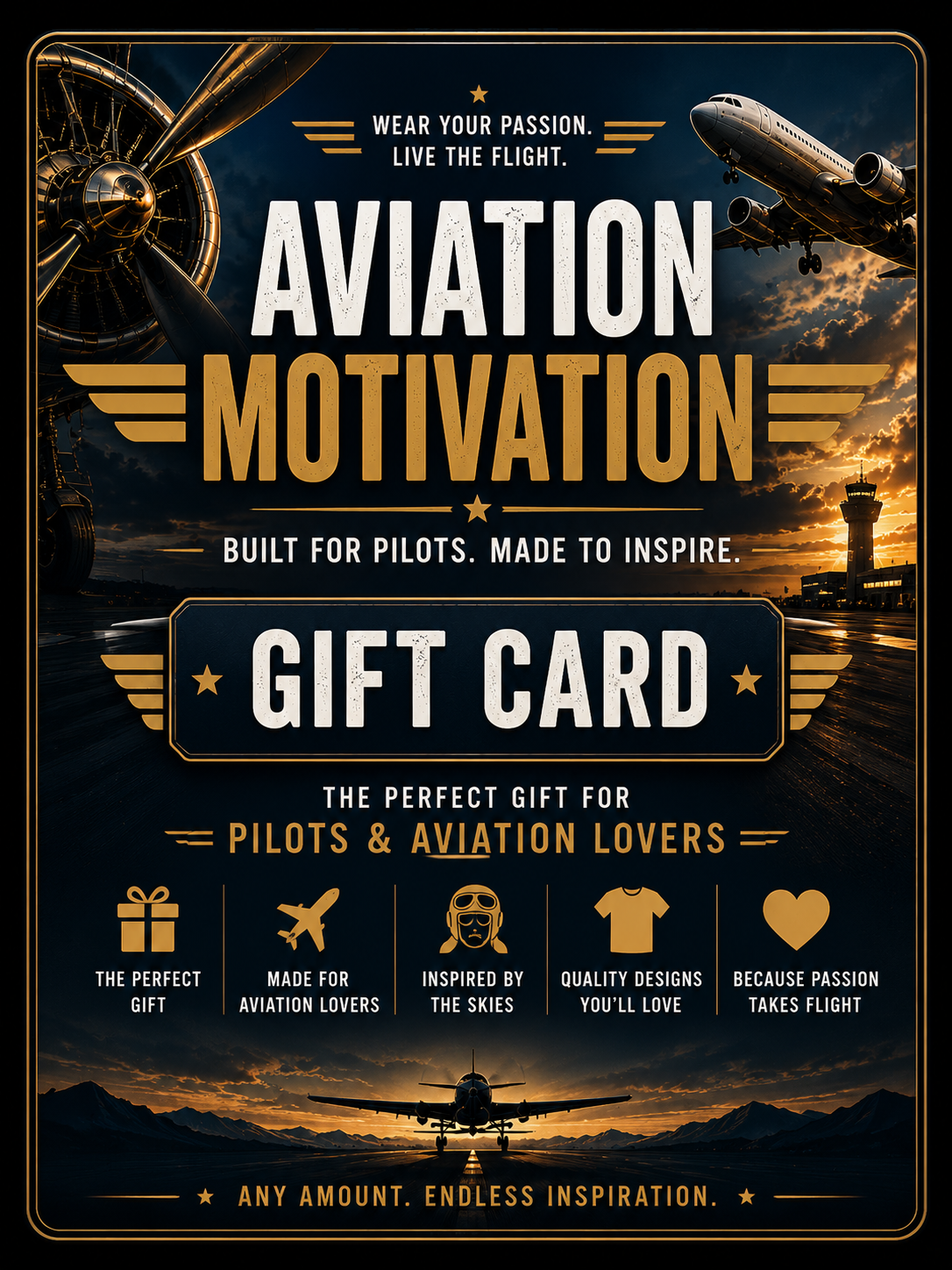Aviation Motivation Gift Card